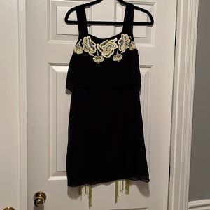 Party dress with fringe